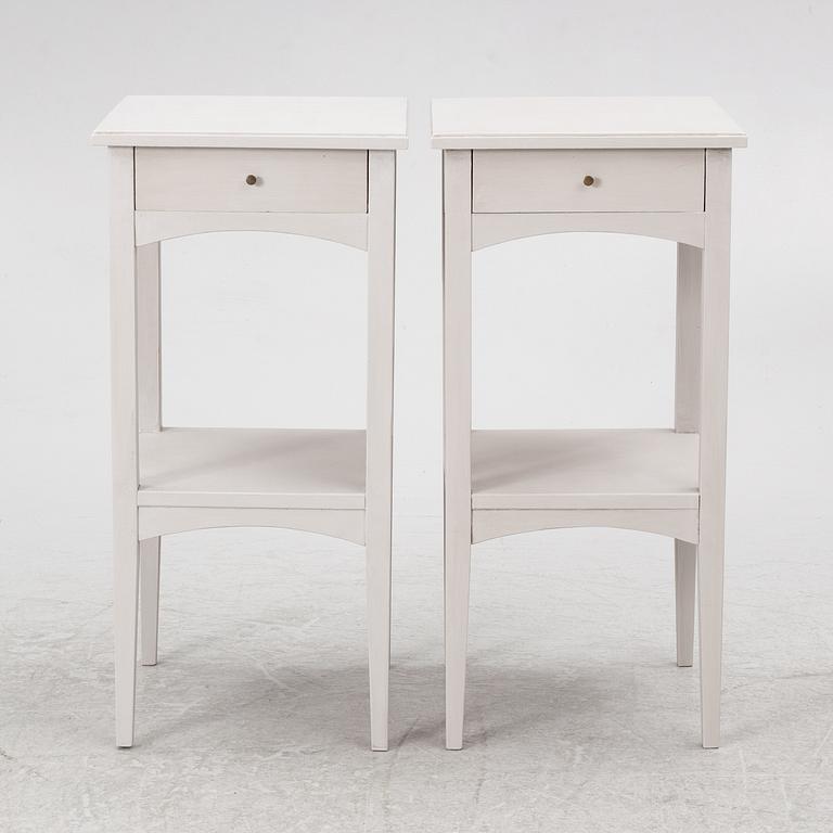 Nightstands, a pair, 20th century.