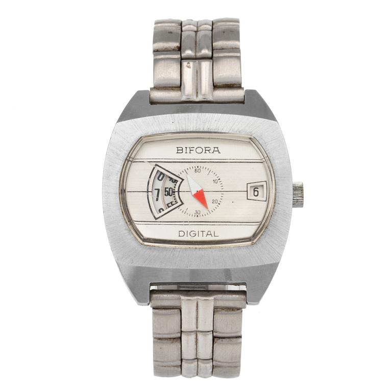 BIFORA, Digital, armbandsur, 35,5 x 34 (41) mm,