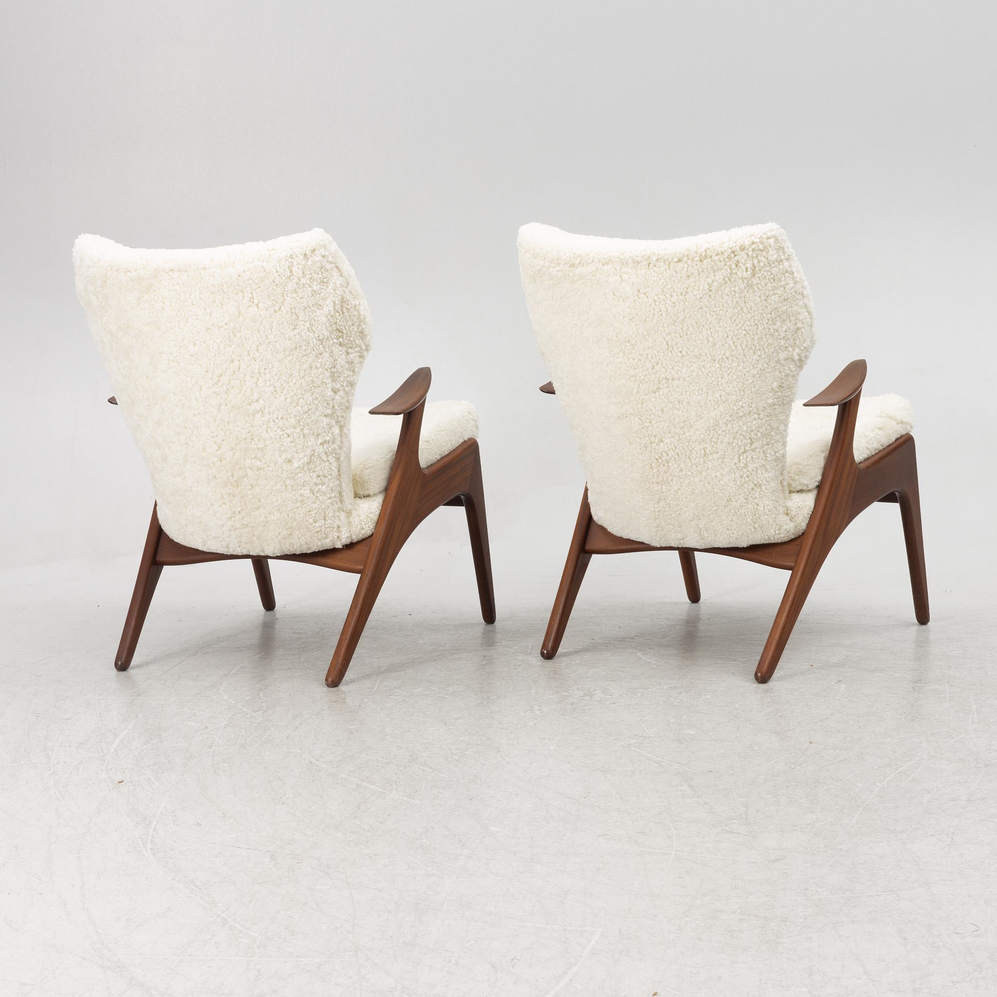 Kurt Østervig, attributed to. A pair of armchairs, Denmark.