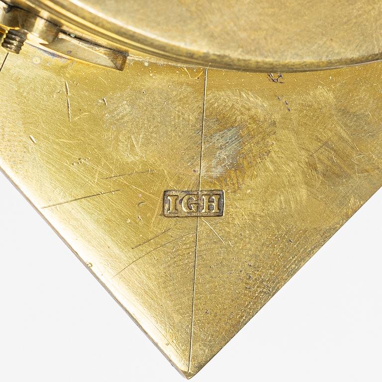 Compass, by Johan Gustaf Hasselström, instrument maker in Stockholm 1775-1812.