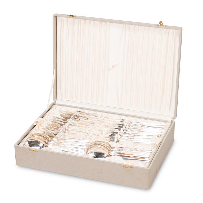 Tapio Wirkkala, A 60-piece set of 'Tapio' silver cutlery, Kultakeskus, Hämeenlinna, Finland 1962.