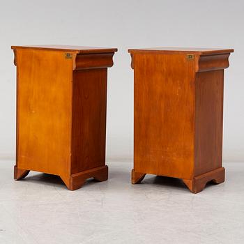 A pair of Italian bedside tables, Consorzio Mobili, second half of the 20th century.