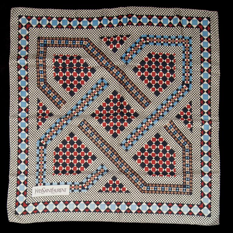 SCARVES, 3 stycken, Yves Saint Laurent.