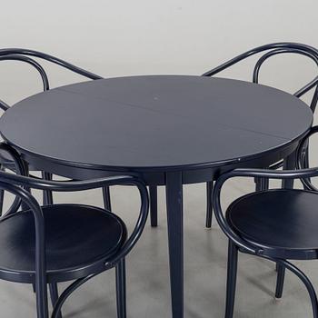 A table and four chair, "Epok" by IKEA from the second half of the 20th century.