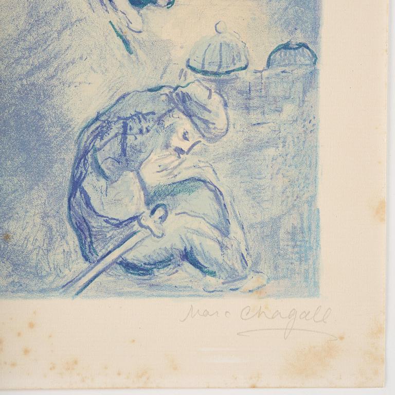 Marc Chagall, "He Went Up to the Couch and Found a Young Lady Asleep..", from: Four Tales from the Arabian Nights.