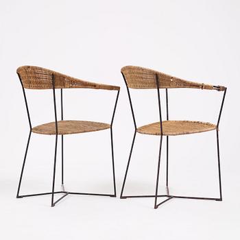Eyjólfur Ágústsson, attributed, a pair of armchairs, Sweden 1950s.