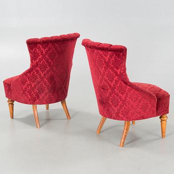 A pair of mid 20th century chairs.