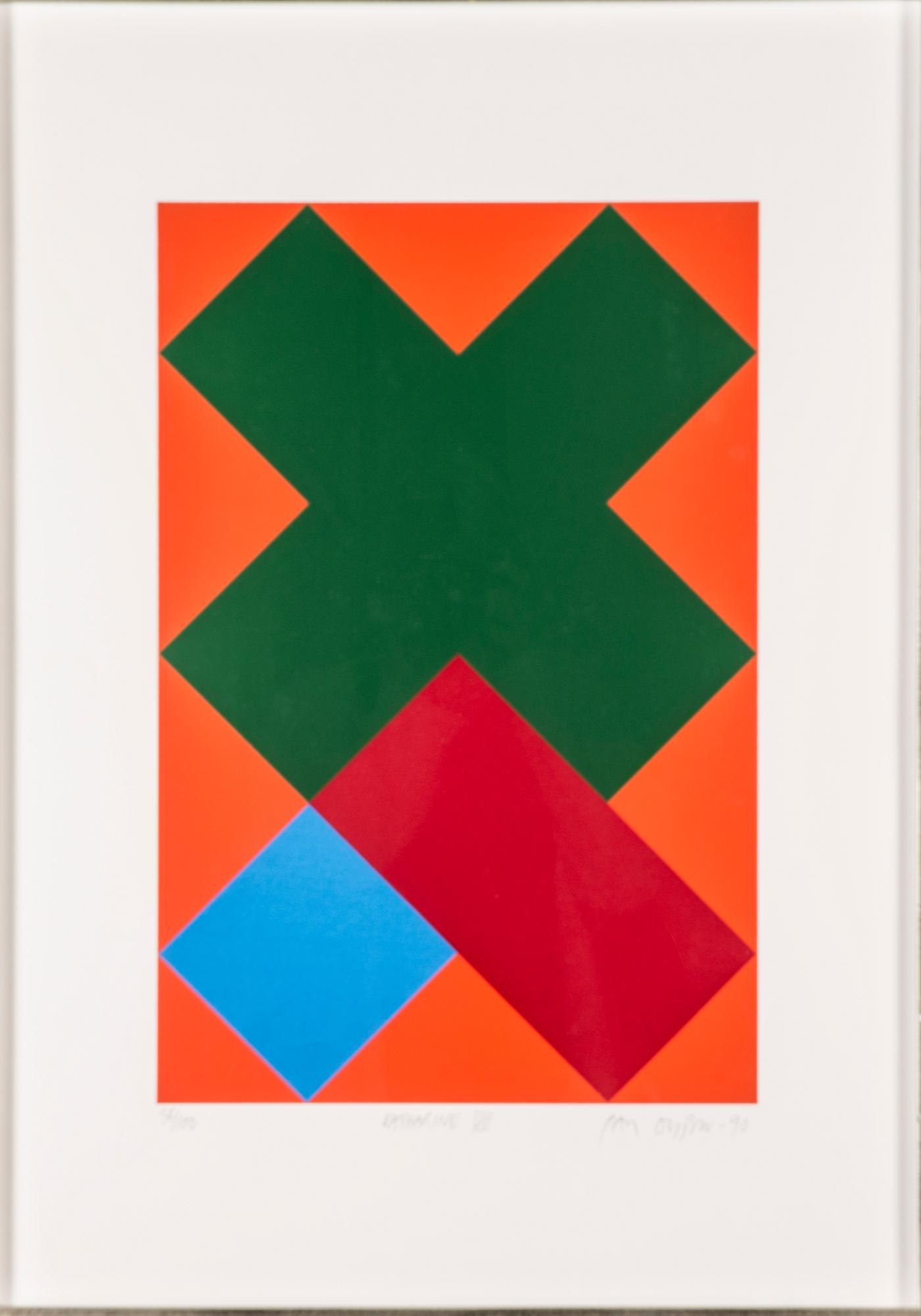 PAUL OSIPOW, serigrafi, signerad, daterad -90 och numrerad 38/100.
