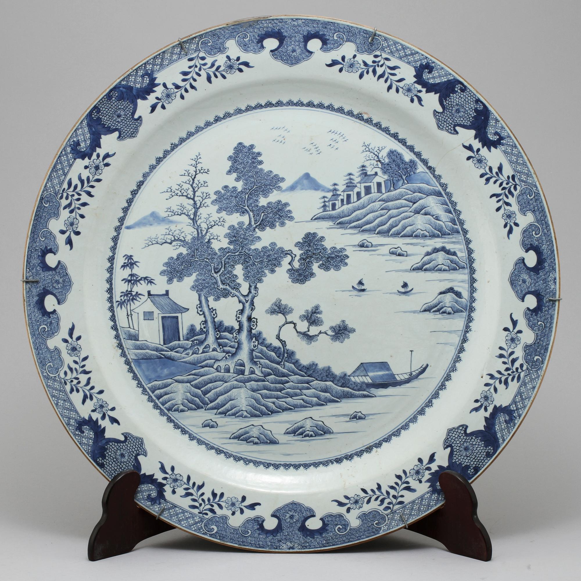 FAT, porslin, Kina, Qing dynastin, 1700-tal.