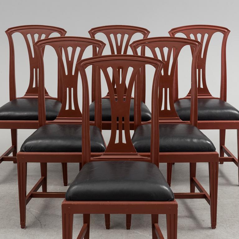 A set of six 'Fresta' chairs by IKEA, late 20th century.