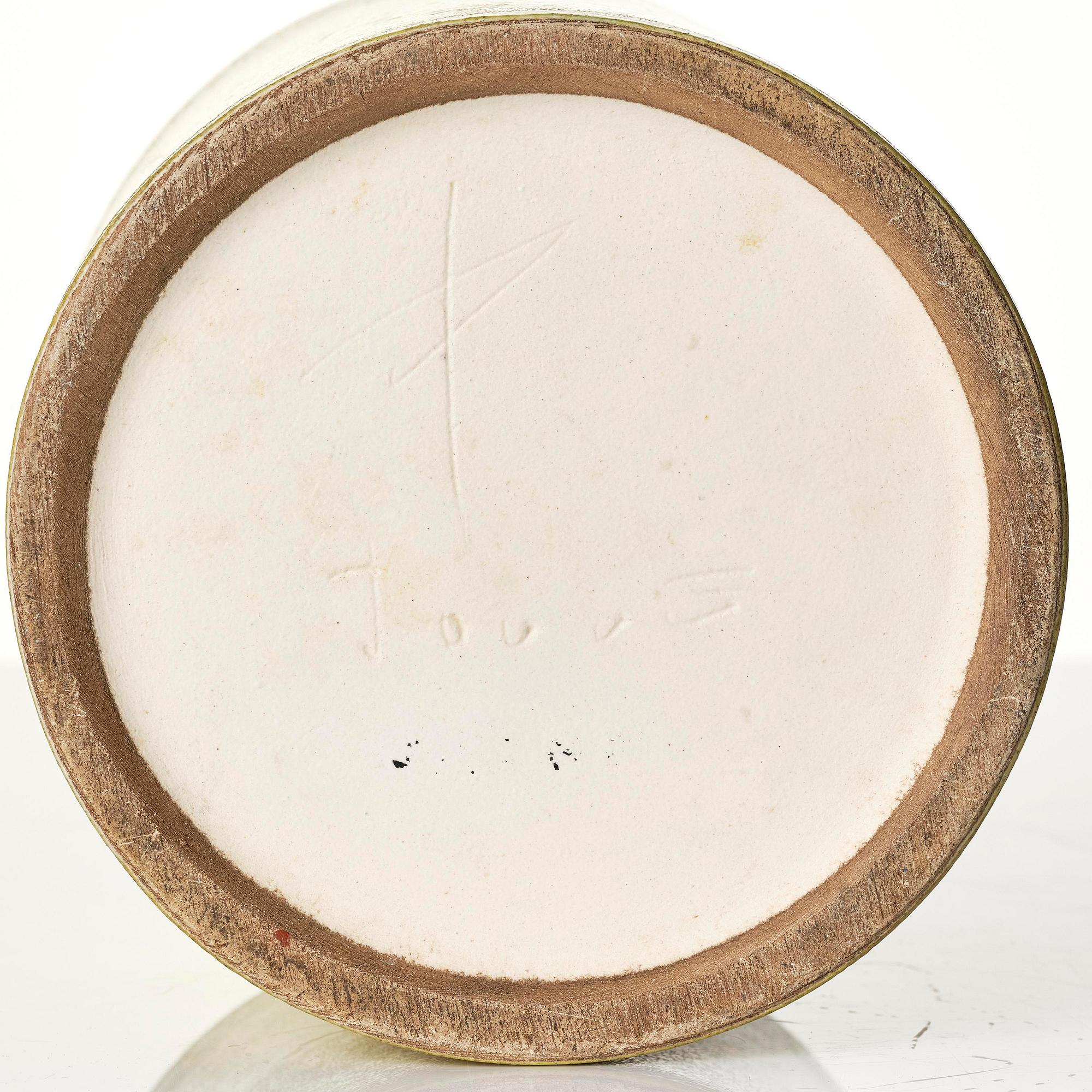 Georges Jouve, vaser, två stycken, "Cylindre", glaserad keramik, Frankrike, 1950-tal.