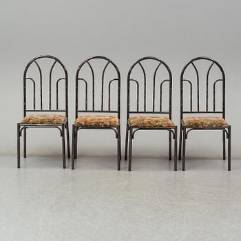 A set of four chairs, 1970s-80s.