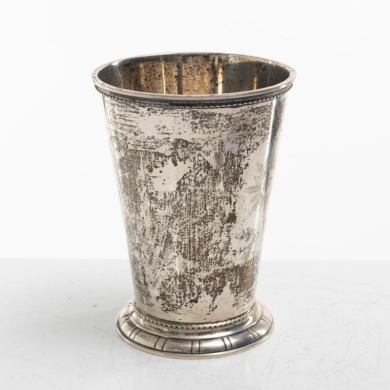 A silver cup by Hultman A/B J L, 1956.