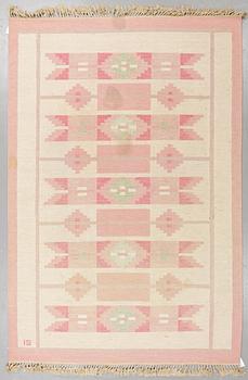 Ingegerd Silow, a carpet, "Skarup", flat weave, ca 292,5 x 197 cm, signed IS.