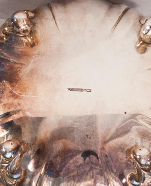 KAFFESERVIS, 3 delar, silver, rokokostil, Auran Kultaseppä, Åbo 1950. Totalvikt 1360 g.