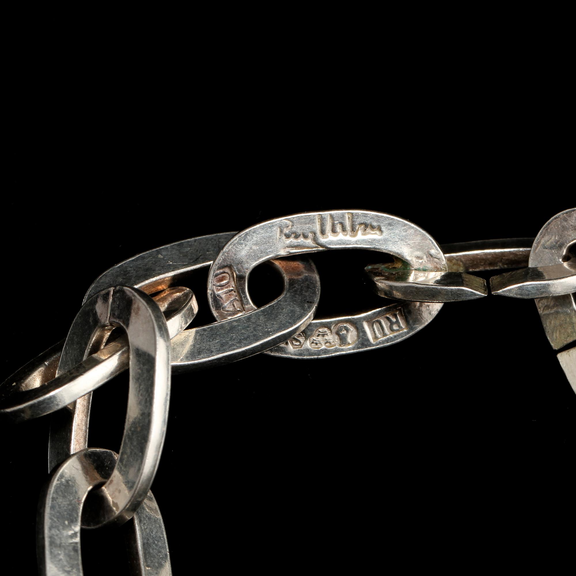 ARMBAND, sterlingsilver, Rey Urban, Stockholm, 1975. Vikt 35 g.