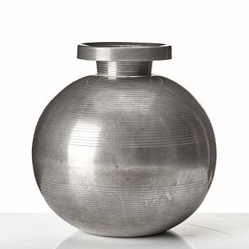 Sylvia Stave, a pewter vase, for CG Hallberg, Stockholm 1936.