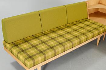 Two sofas and a coffee table by Ingmar Relling, "Svane", by Ekornes Fabrikker A/S, Norway, circa 1970.