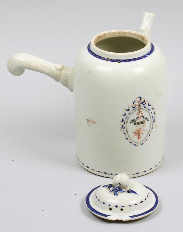 TEKANNA, porslin, Kina, Qing, Jiaqing (1796-1822).