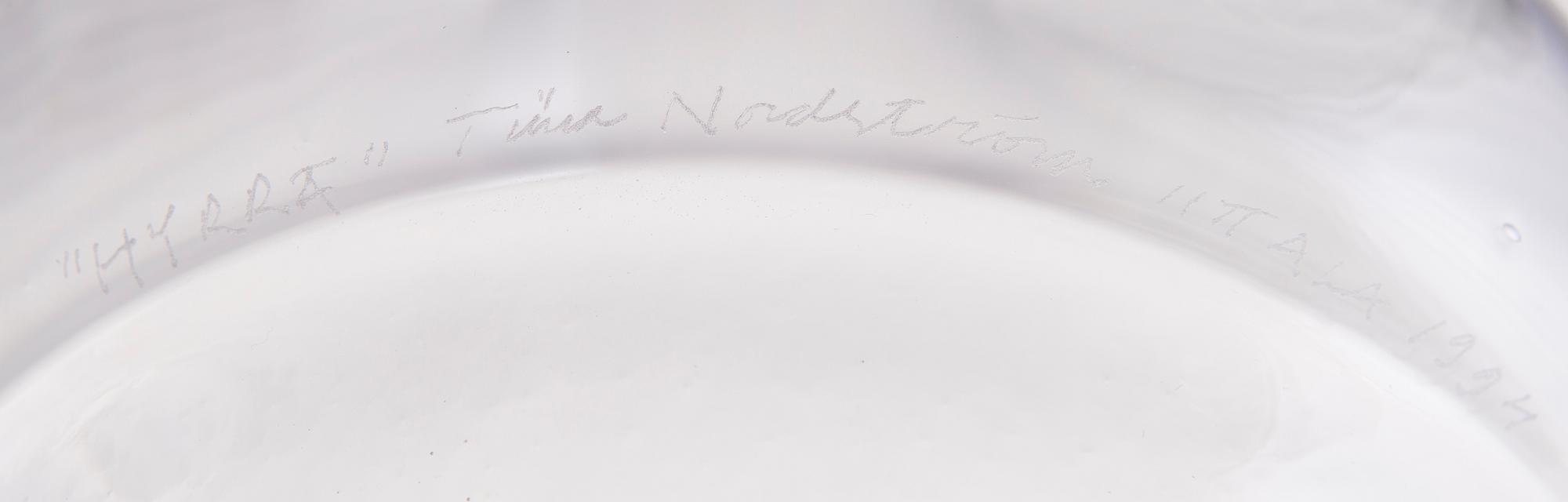 TIINA NORDSTRÖM, skulptur, signerad Tiina Nordström, Iittala 1994.