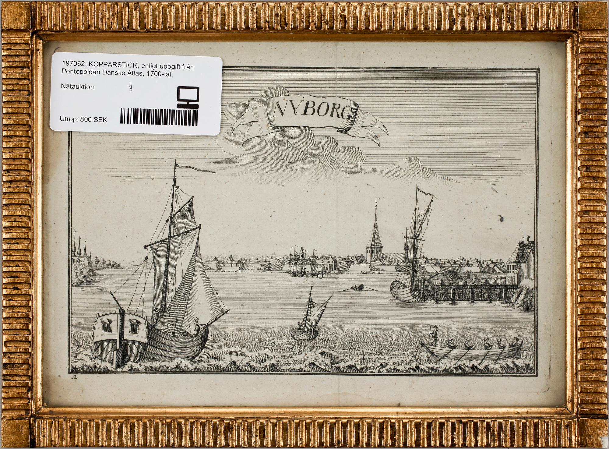 KOPPARSTICK, enligt uppgift från Pontoppidan Danske Atlas, 1700-tal.