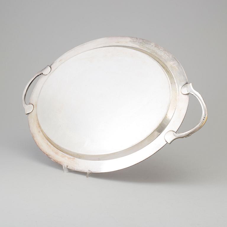 A silverplated tray, WMF, Germany, 1920´s.