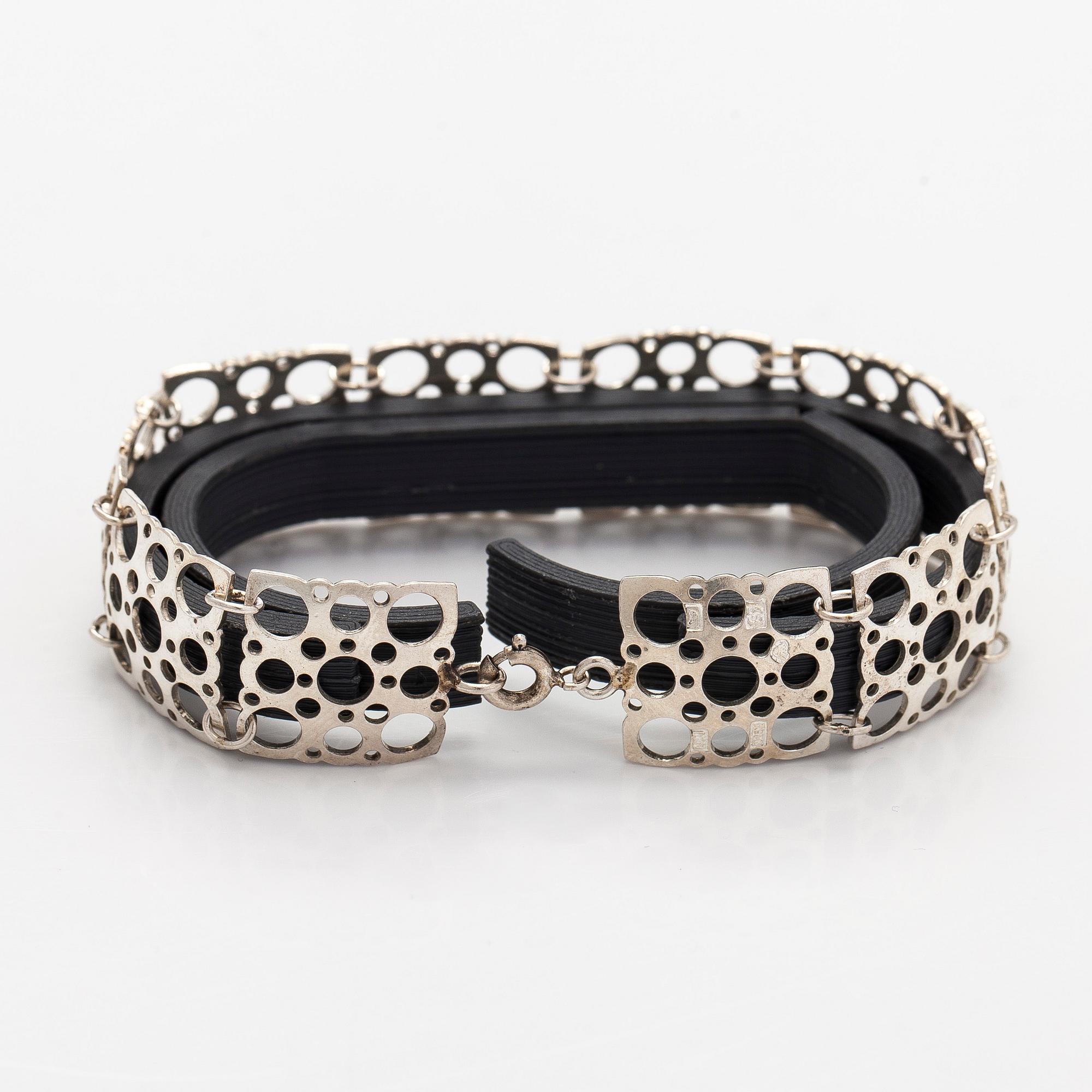 Liisa Vitali, bracelet, "Lace", silver, Wersterback 1971.