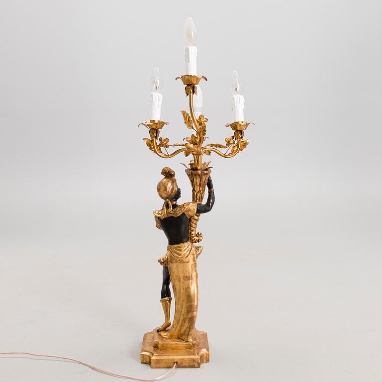 A table lamp, late 20th century.