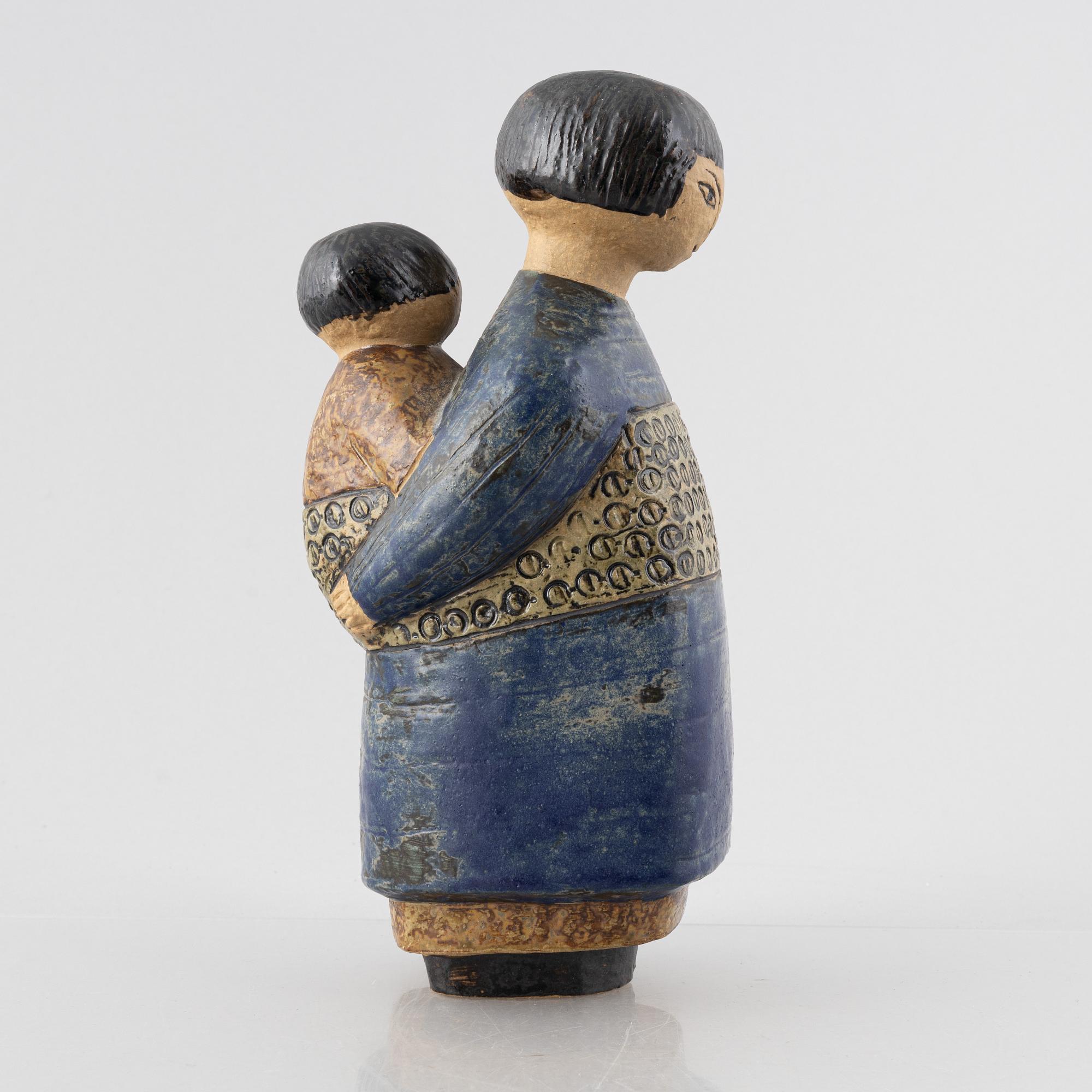 Lisa Larson, skulptur, stengods, "Japanska", Gustavsbergs studio.