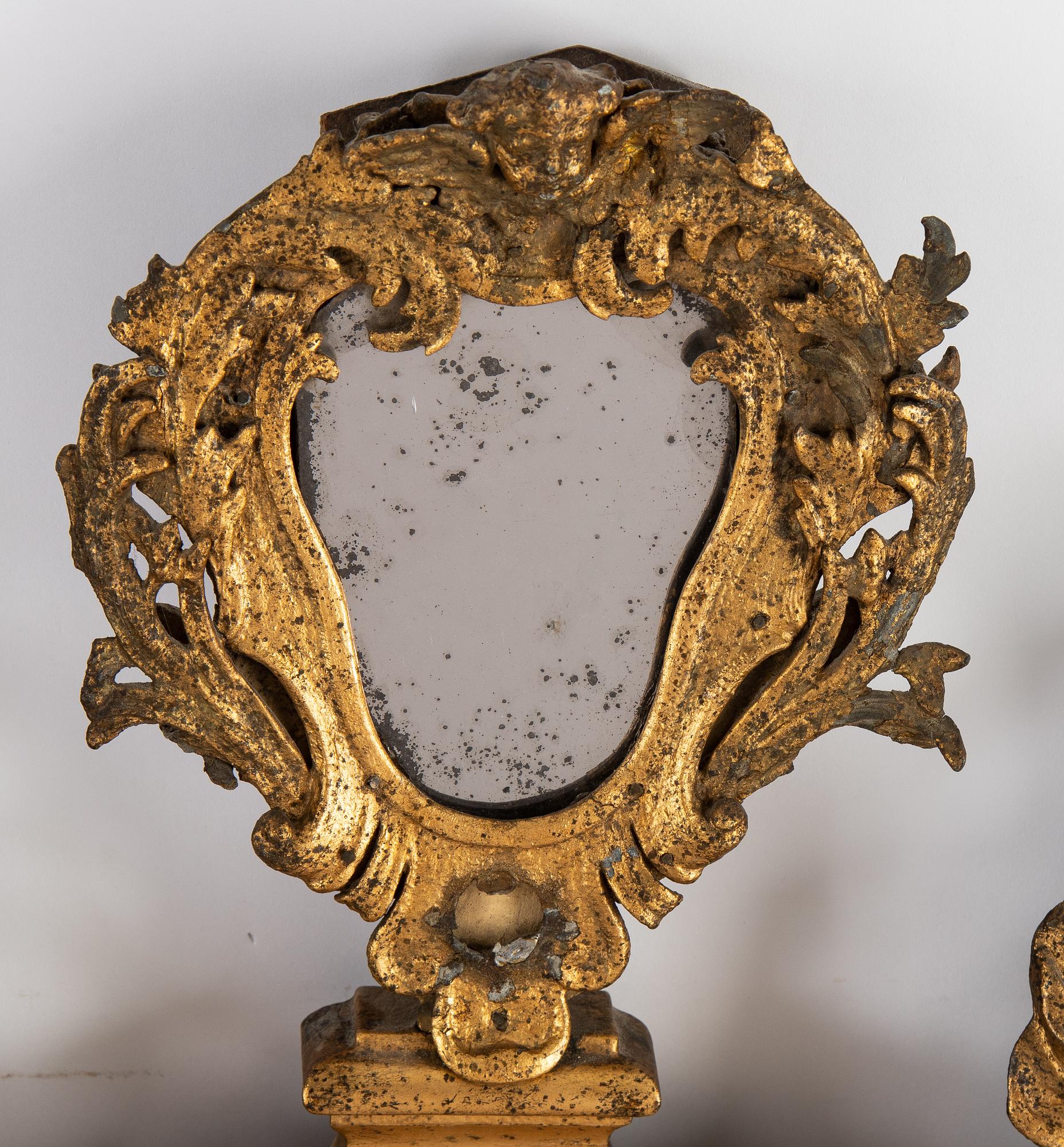 A late Baroque mirror overpiece from the workshop of Burchardt Precht (Master 1674-1738), early 18th century.