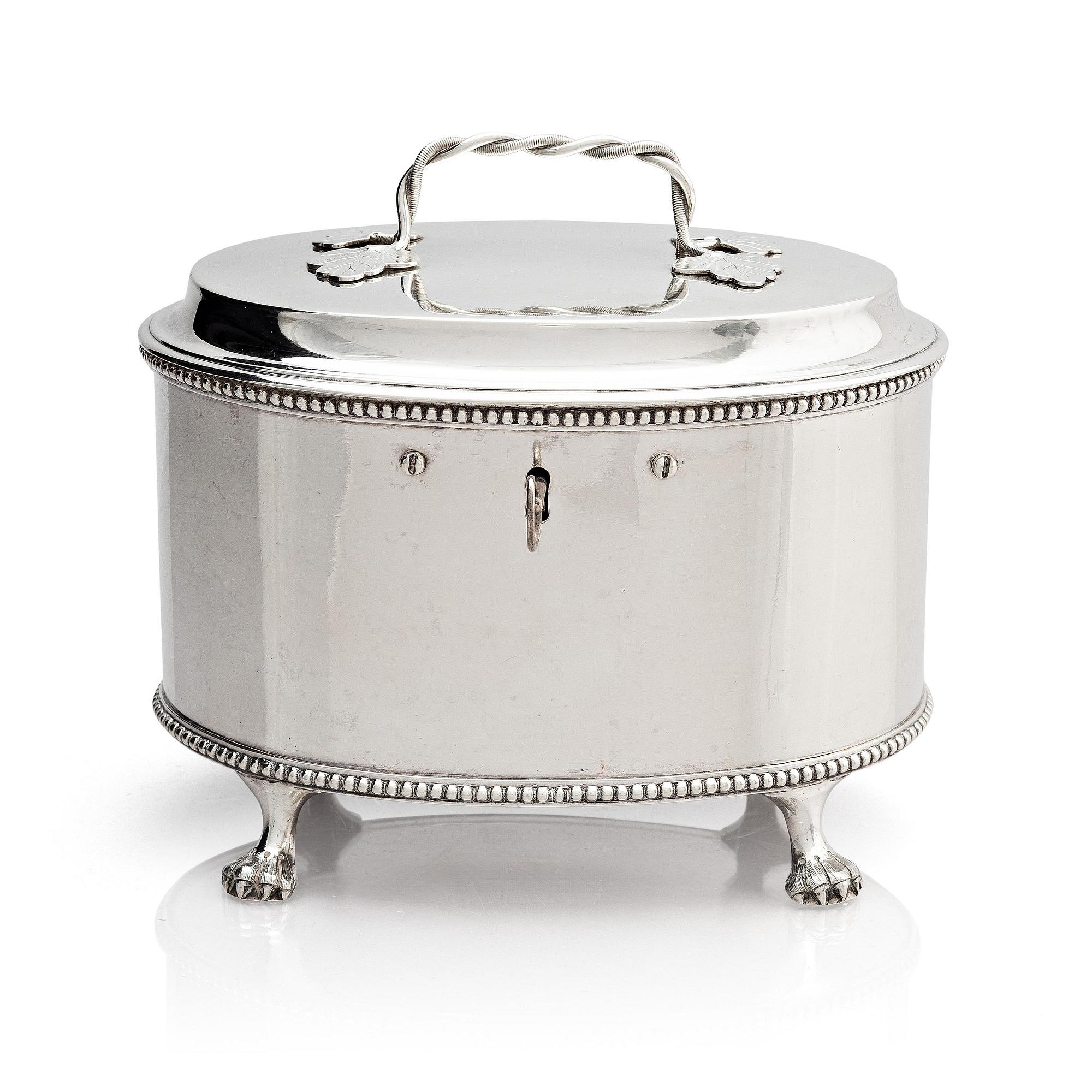 Johan Malmstedt, sockerskrin, silver, (verksam 1783-1831) Göteborg. Gustaviansk.