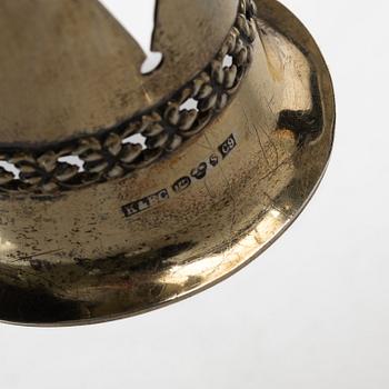 Brudkrona, delvis förgyllt silver, K & EC, Göteborg 1953.