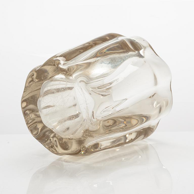 Tapio Wirkkala, a vase glass, 'Kalvolan kanto', signed Tapio Wirkkala - 3241.
