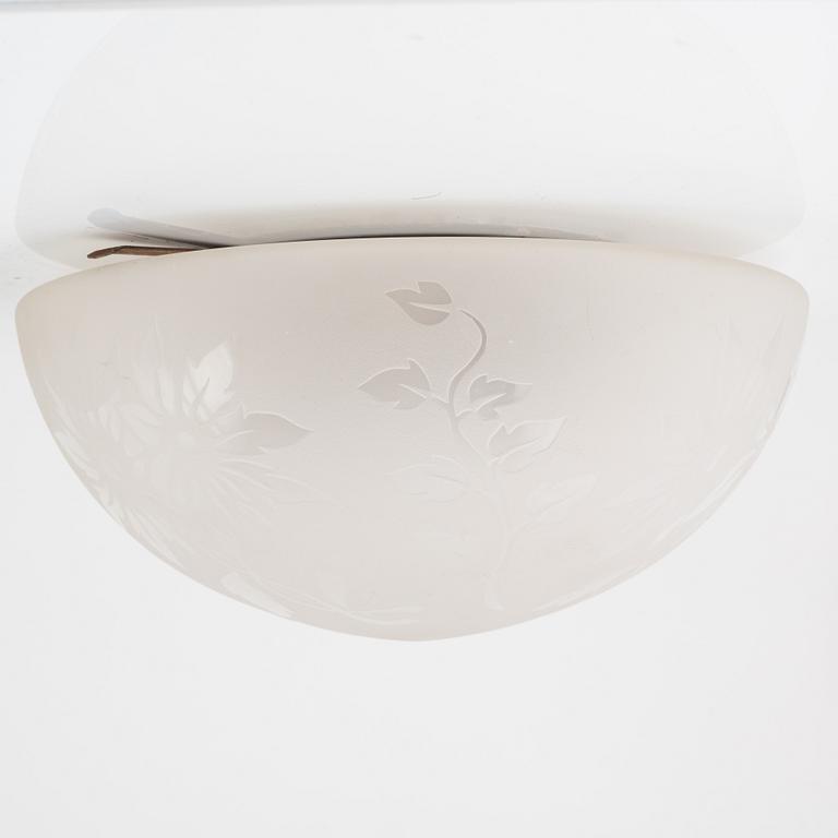 A pair of ceiling lamps, mid 20th Century.