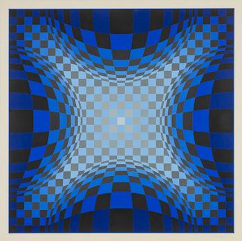 Victor Vasarely, färgserigrafi, signerad och numrerad 248/250.