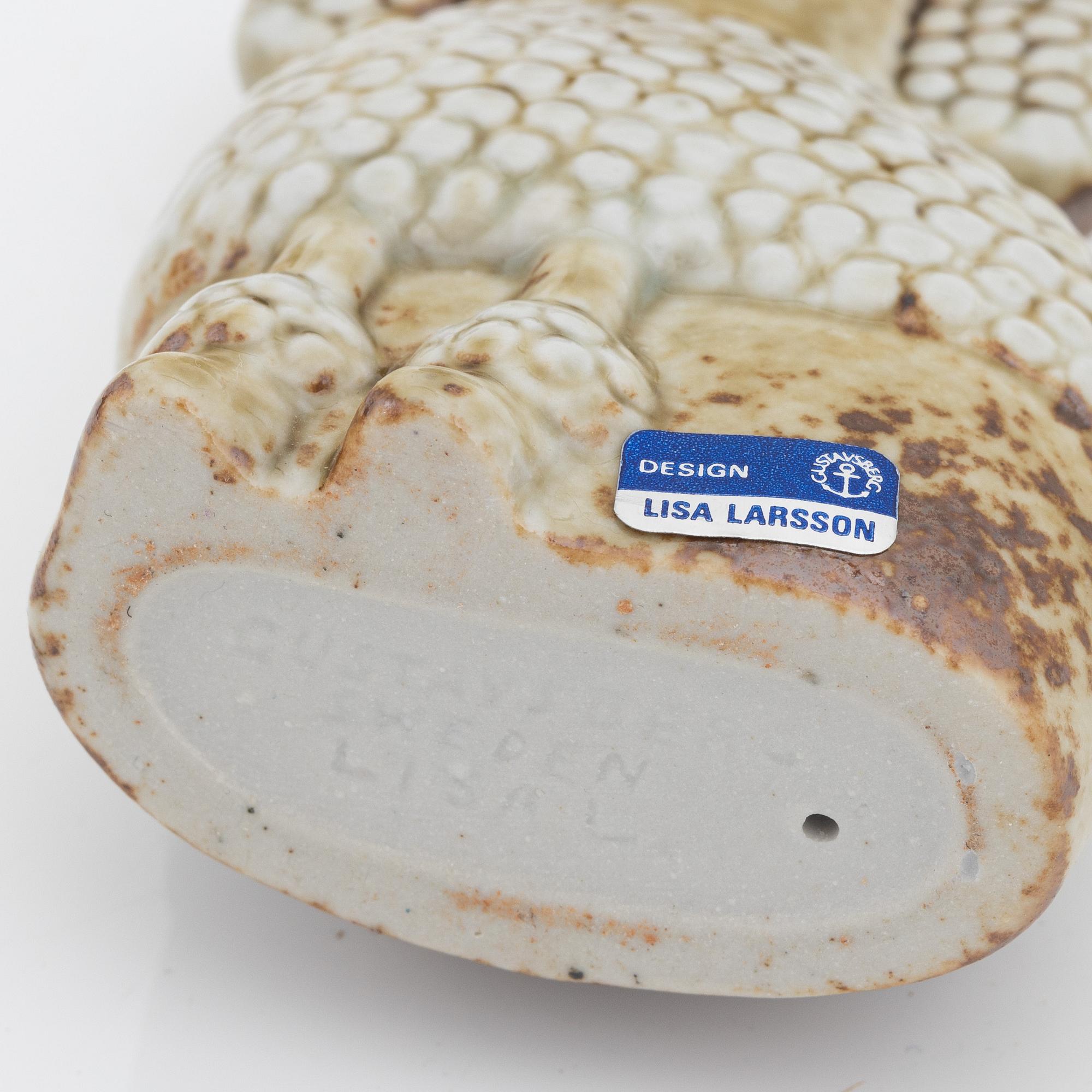 Lisa Larson, figuriner 7 st, stengods, Gustavsberg.