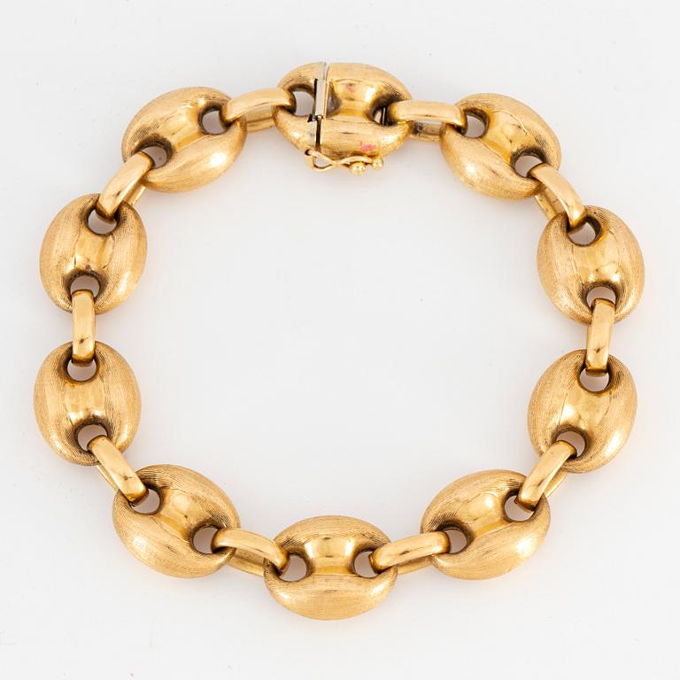 18K gold necklace, Uno A Erre, Italy.