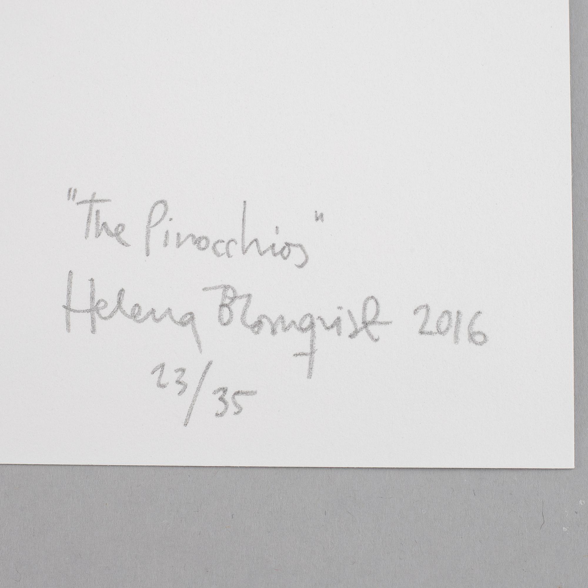 Helena Blomqvist,  bok bibliofilutgåva med pigment print, upplaga 35 ex, bok signerad och numrerad 23/35.