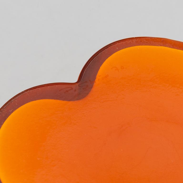 PO Ström, a set of four glass vases by Alsterfors Glassworks, 1960-70s, one signed.