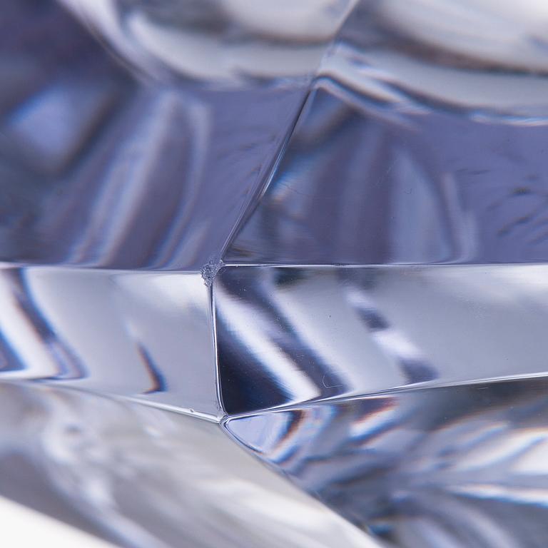 AIMO OKKOLIN, VAS, "Fyr", signerad Aimo Okkolin, Riihimäen Lasi Oy.