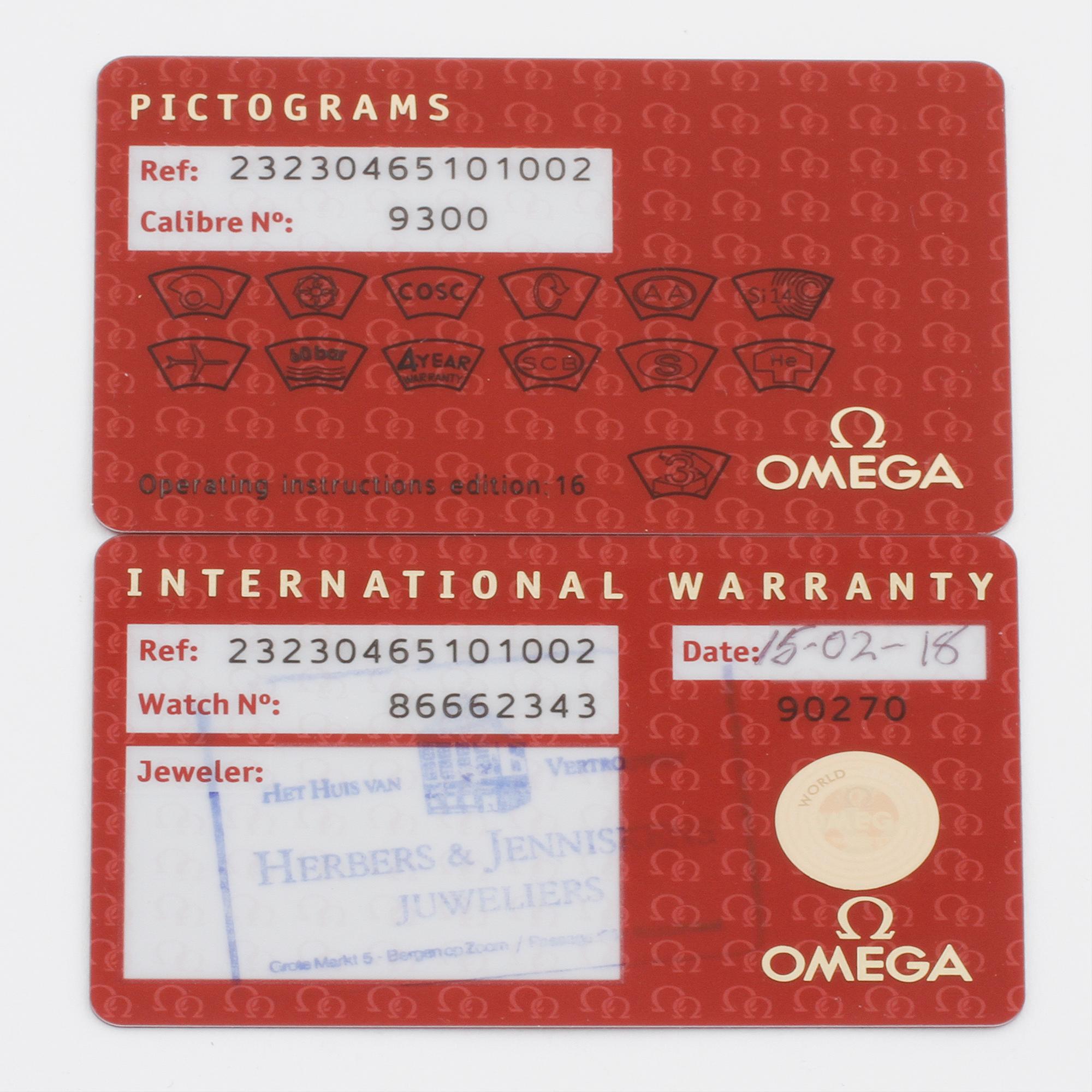 OMEGA, Seamaster Professional Co-Axial Chronometer, (600m/2000ft), armbandsur, 45,5 mm,