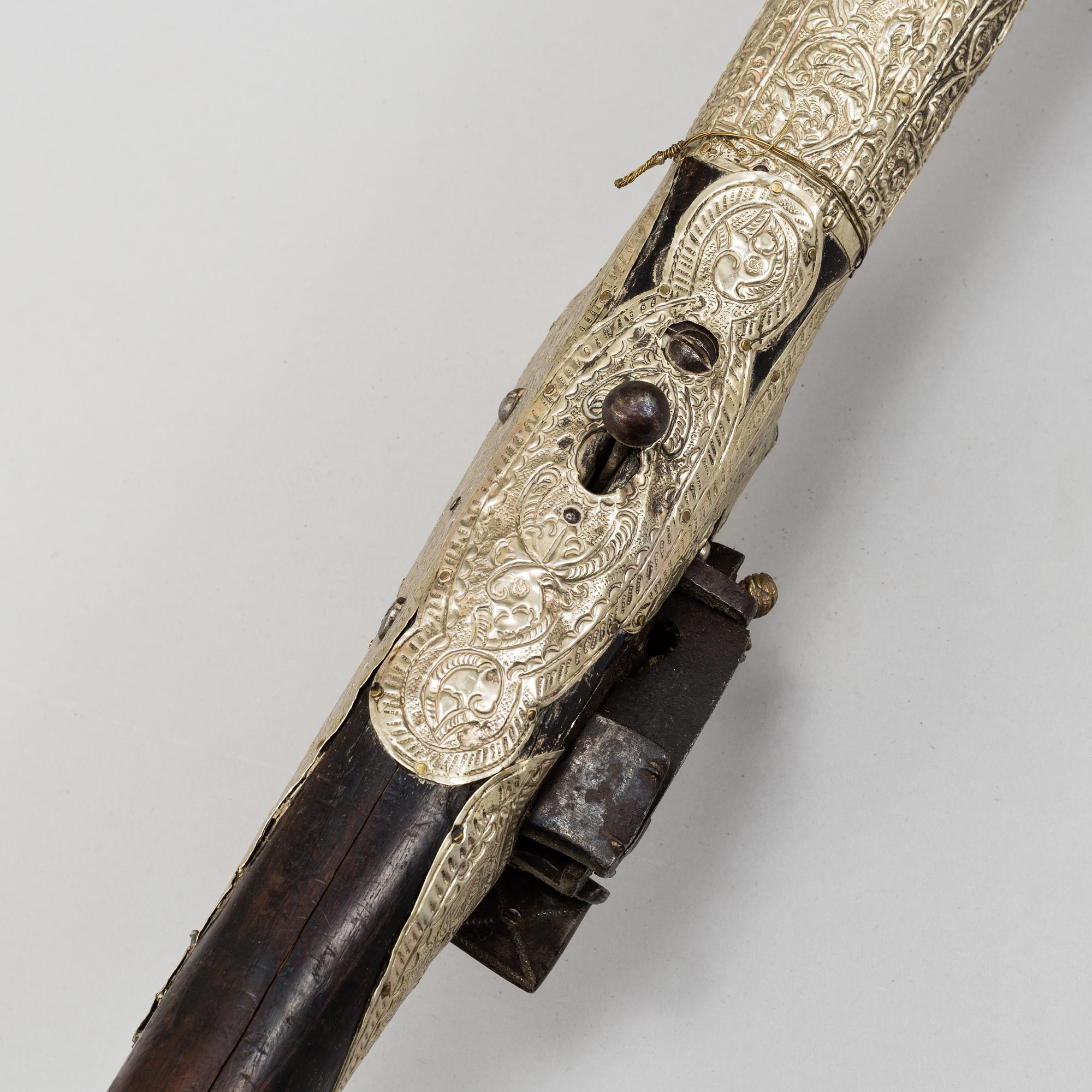 A Turkish 19th century miquelet gun.