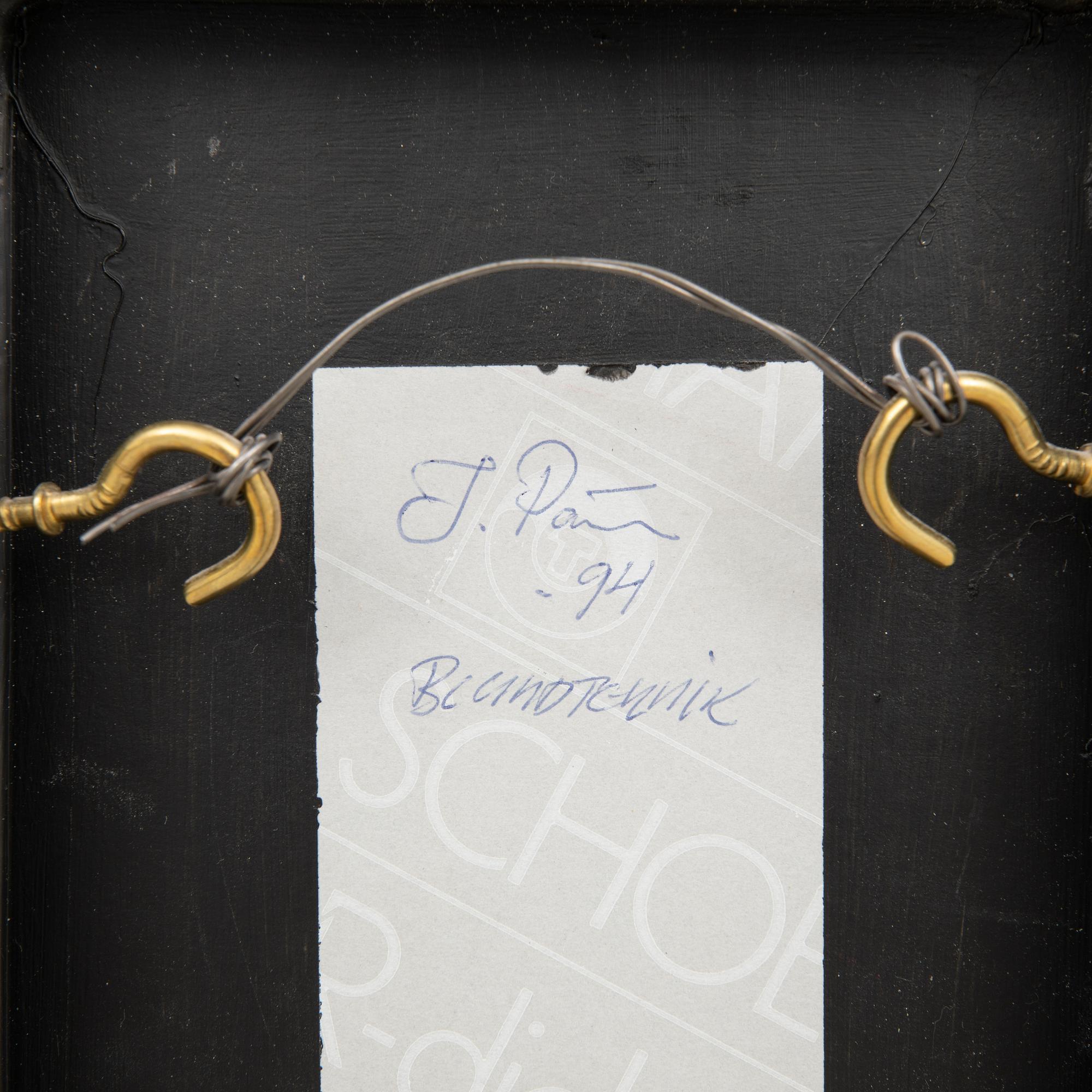 Ilkka Pärn, mixed media on board, signed and dated.