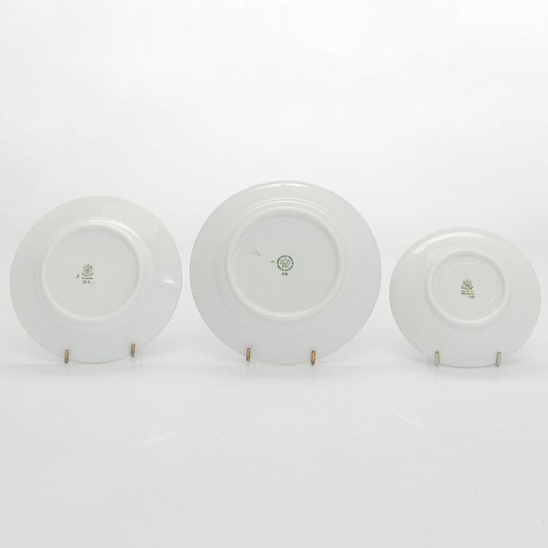 Kahviastiasto, 47 osaa, "Måsen", posliini, Bing & Grøndahl, Tanska.