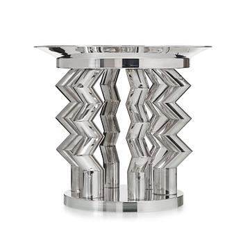ETTORE SOTTSASS, uppsatsskål "Murmansk", Memphis, Italien ca 1982. 800/1000 silver.