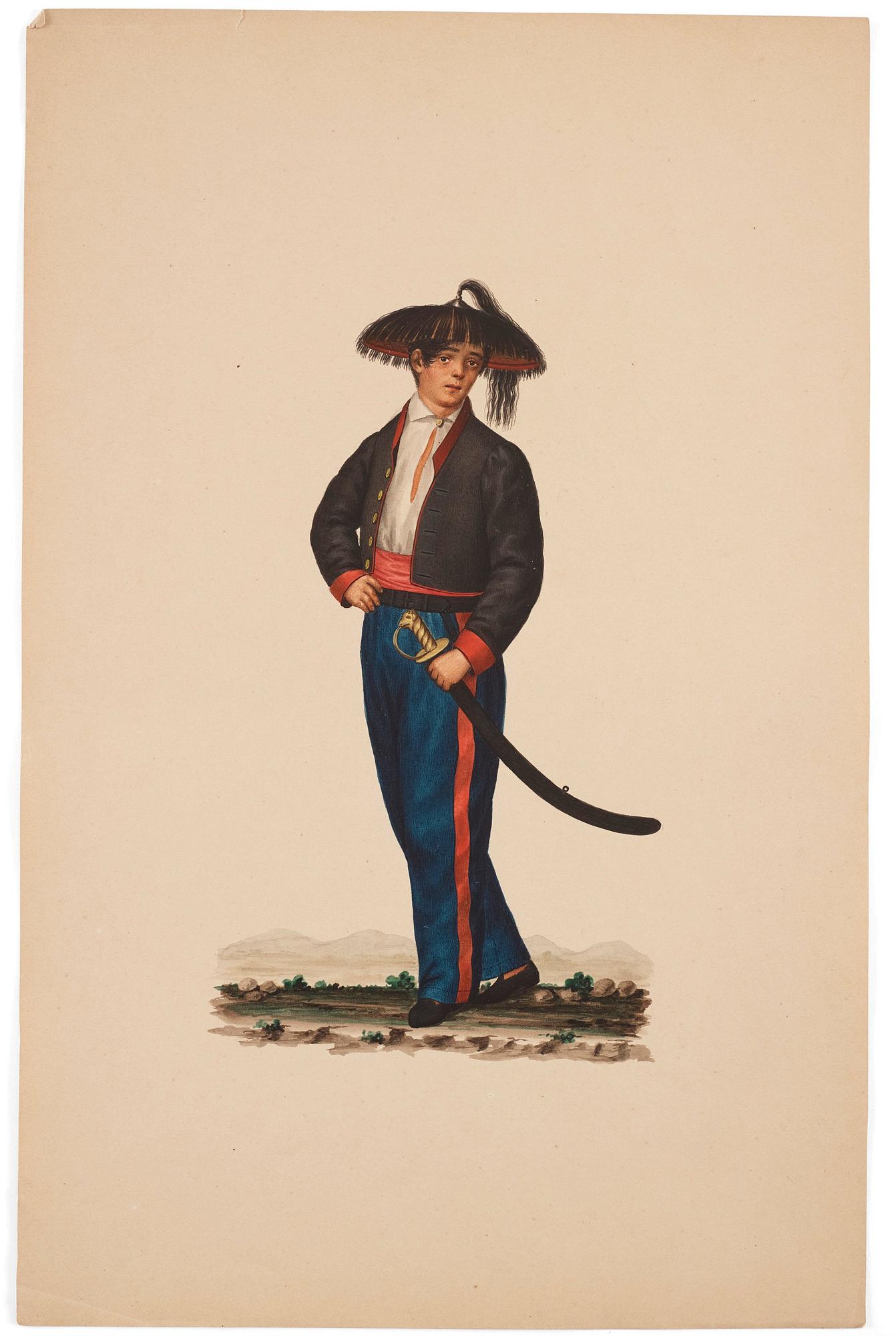 Justiniano Asunción Attributed to, Studies of the people of Manilla, Philippines.