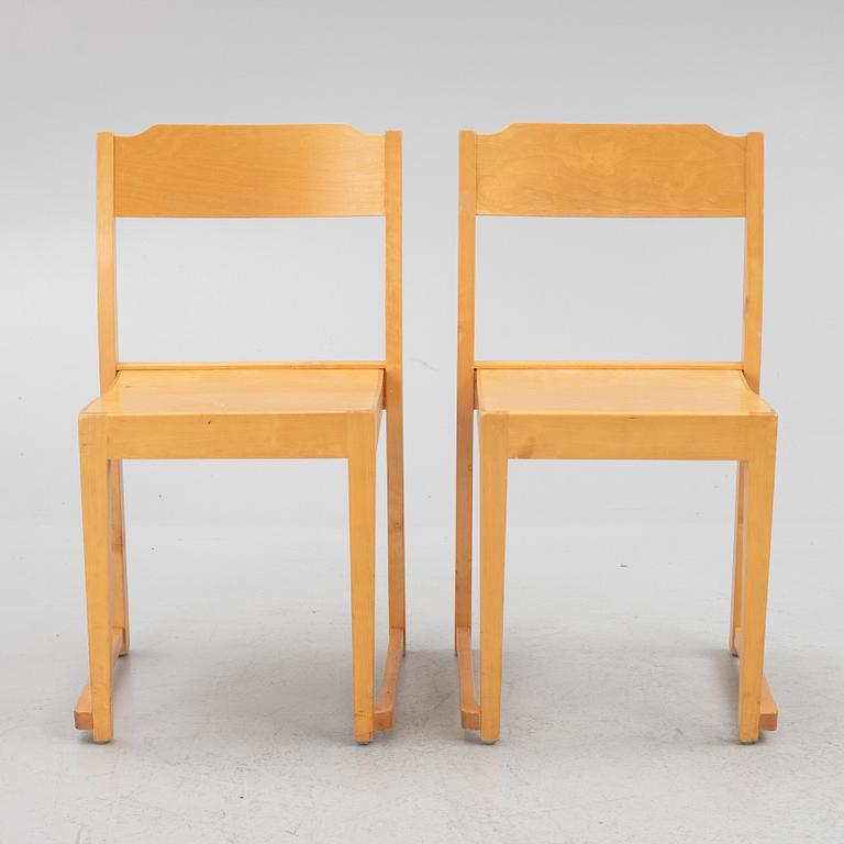 Sven Markelius, chairs 6 pcs., "The Orchestra Chair",