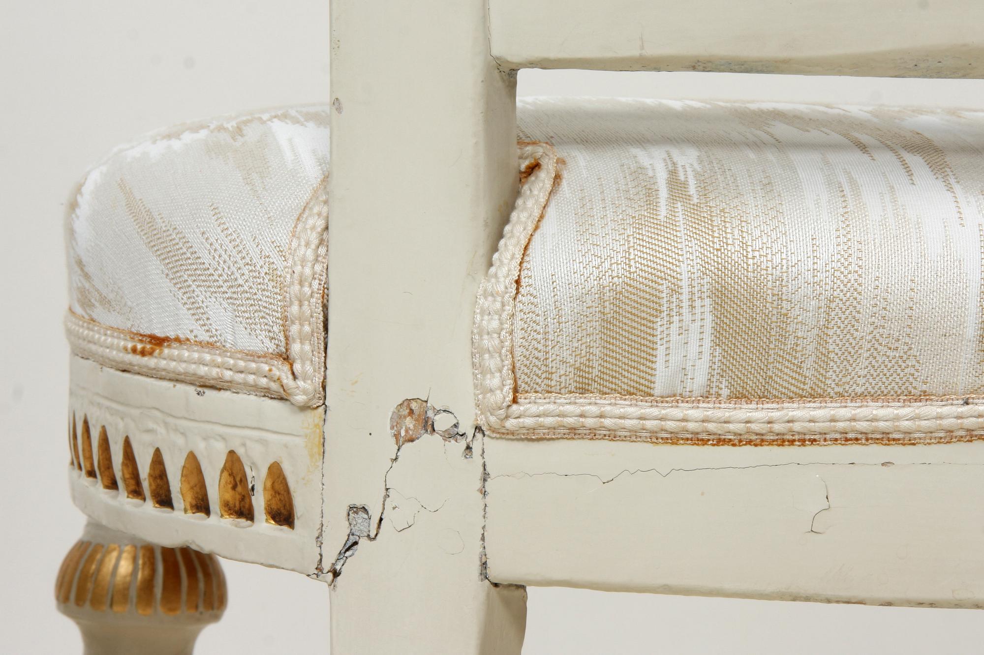 STOLAR, 2 st, gustavianska, trol Lindome. 1700/1800-tal.