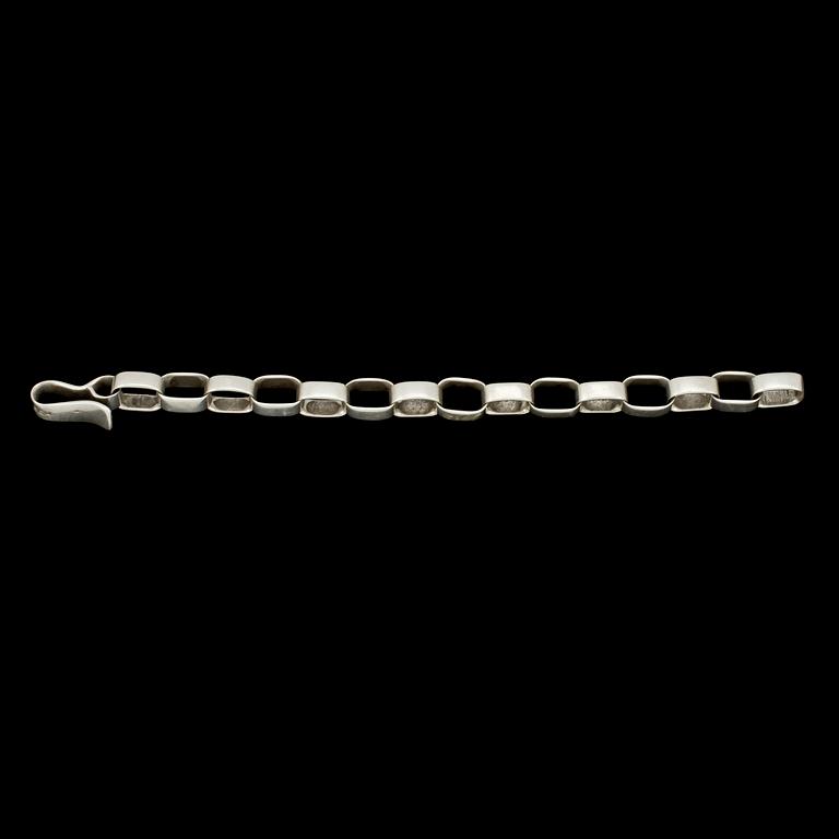 ARMLÄNK, sterlingsilver, Sven Erik Högberg, Göteborg, 1963. Vikt 34 g.
