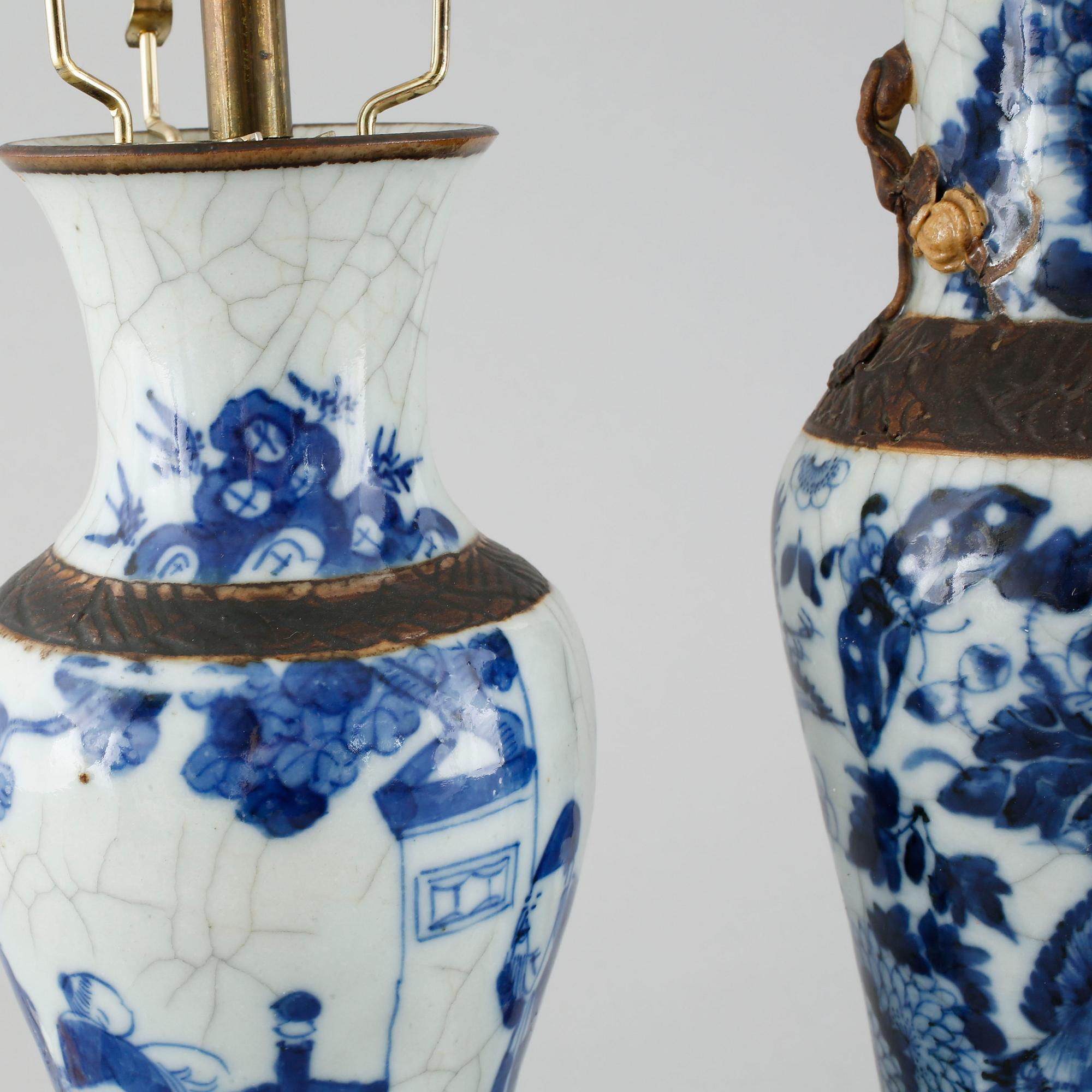 Two Chinese table lamps from the 20th century.